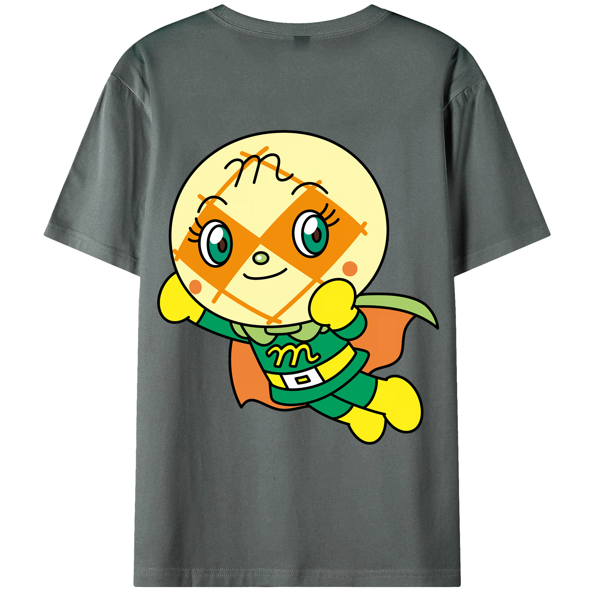（画像用） アンパンマン Anpanman 綿100％ メンズ半袖Tシャツ（バックプリント） 通気性